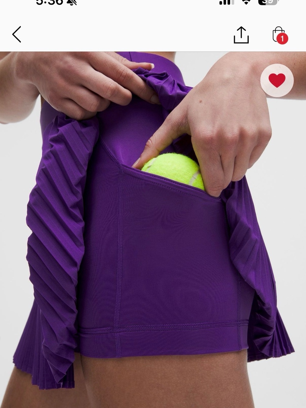 Purple Lululemon tennis skirt - Picture 3 of 8